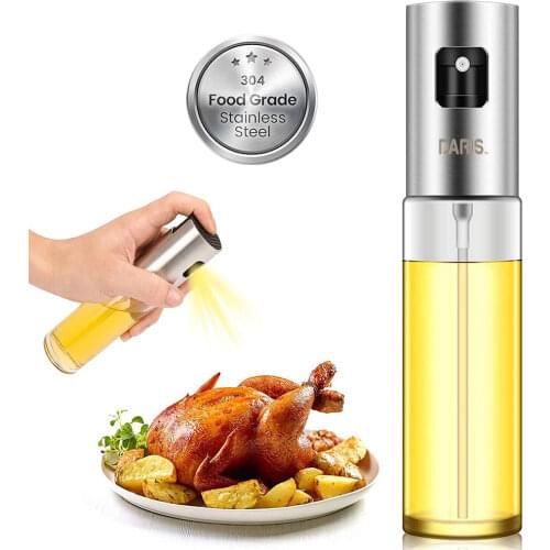Olive Oil Sprayer for Cooking Canola Vinegar Vegetable Oil Portable Bottle Kitchen Gadgets BBQ Pan Salads Baking Kitchen Tools
