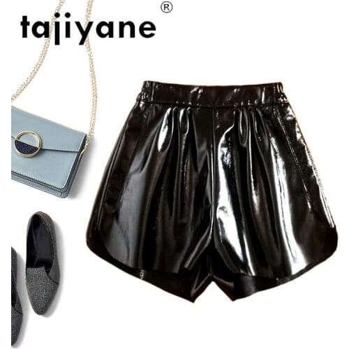 Real Shorts Womens Sheepskin Trousers Woman Cloth Genuine Leather Shorts Female Clothing Spodenki Damskie TN2316