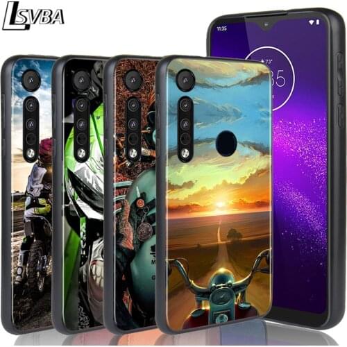 Retro Moto Cross Motorcycle For Motorola G9 G8 G Power Lite One Fusion Hyper E7 E6 Edge 5G Plus Play Phone Case