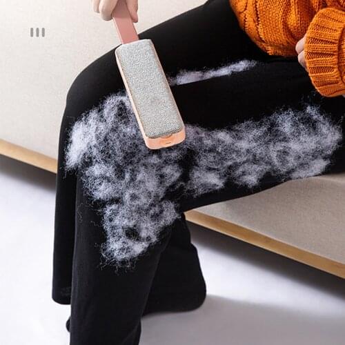 Hair Remove Brush Double sided Reusable Cleaning Brush Base Double-Side Home Anti-static Wool Lint Dust Sticky Household