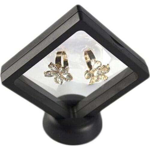 Jewelry Box Ancient Handicrafts Suspended Floating Display Case Jewellery Coins Gems Artefacts Holder Stand Box Jewelry Display