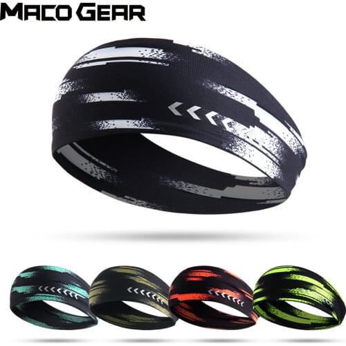 Sports Yoga Sweatband Elastic Gym Running Basketball Sweat Headband Volleyball Fitness Badminton Breathable Hair Band Unisex