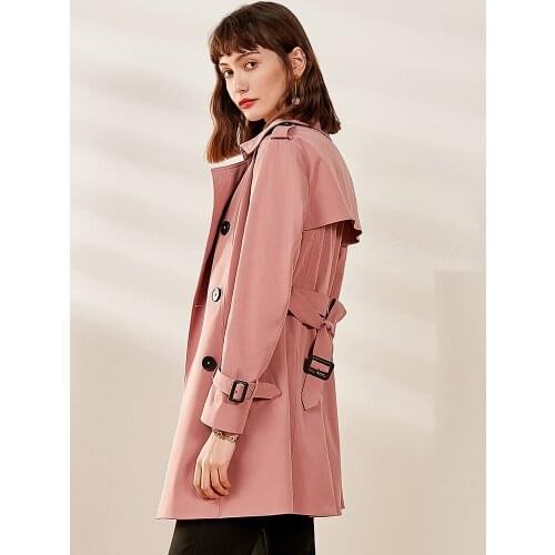 Clothes Trench Coat for 2020 Spring Autumn Windbreaker Long Korean Coats overcoat Women 20ACCF0042SSA KJ5907