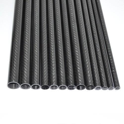 1-10pcs 18MM OD X 14MM ID X 500MM Carbon fiber wing tube for airplane High Corrosion Resistance 18*14
