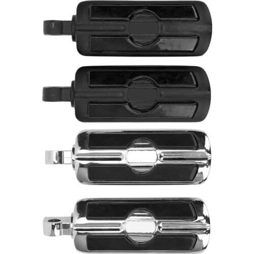 1 Pair Motorcycle Footrest Footpegs Non-Slip Foot Pegs Motorbike Upgrade Accessories Aluminum + Rubber Motorcycle Footpegs