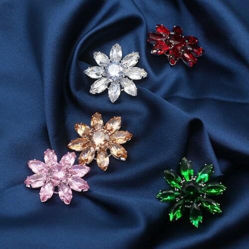 1pc/lot 30MM Metal Zircon Sewing Snap Buttons for Clothing Diy Handicraft Manualidades Accessories Decorative Craft Supplies