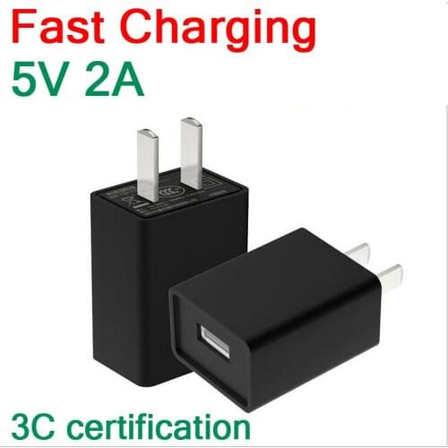 100V-240V AC 5V 2A USB mobile phone fast charger QC Battery Charging Travel Wall Universal adapter 110v 220v 3C certification
