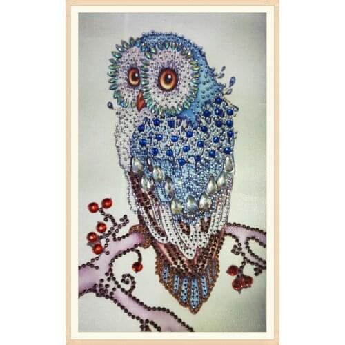 5D DIY Art Diamond Painting Cute Animal Owl Pattern Diamond Mosaic Full Embroidery Cross Stitch Home Decoration Gift