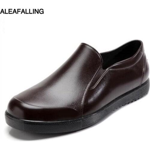 Aleafalling Mens Rain Boots Waterproof Shoes Unisex Outdoor Garden Kitchen Farm Labor Shoes Boys Car Washing Shoes AW04