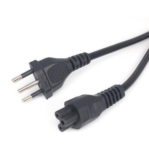 Brazil NBR14136 Plug Power cables,IEC320 C5 AC Power Cord Brazilian 3 pin plug Power Cable 3x0.75mm 1.8meter
