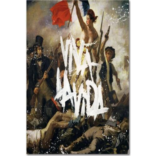 Coldplay Viva la Vida or Death and All His Friends Rock Wall Sticker Silk Poster Art Light Canvas Home Decoration