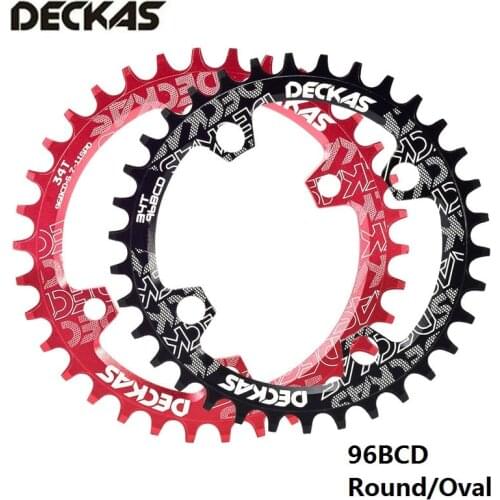 Deckas 96BCD Round / Oval Narrow Wide Chainring 32T 34T 36T 38T Mountain Bike Chainring for SHIMANO XT SLX M7000/M8000/M9000