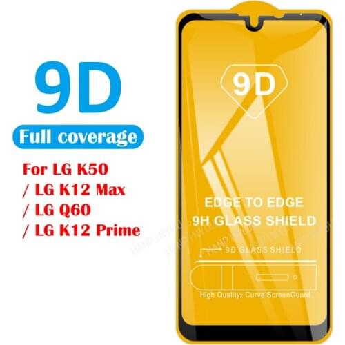 For LG K50 / K12 Max / LG Q60 / K12 Prime 6.26" 5D 6D 9D Full Glue Cover Toughened Tempered Glass Film Screen Protector Guard