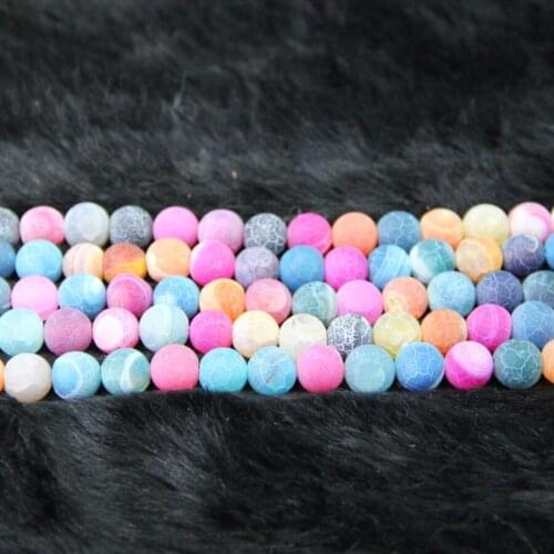 Dream Rainbow Fire Dragon Veins Onyx Beads Nature Frost Stone Gems Stone Beads 8mm Charms Beads Best Choice Gifts