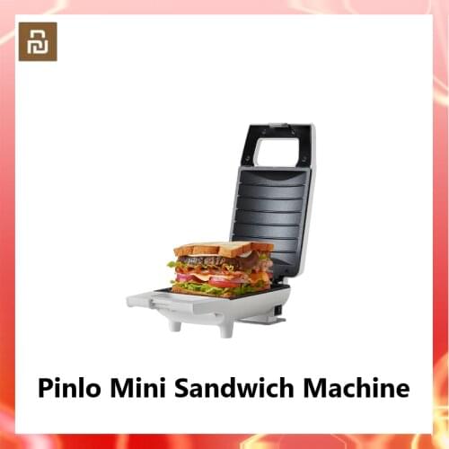 Xiaomi Pinlo Mini Sandwich Machine Kitchen Breakfast Bread Maker Curved Surface Toaster Maker Frying Egg Machine 420W