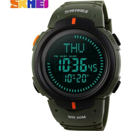 SKMEI Luxury Brand Outdoor Men Watch Multifunction Waterproof Compass Chronograph LED Digital Sports Watches