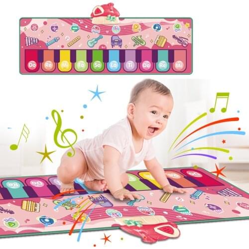 2021 5 Styles Animal Musical Mat Baby Voice Piano Playing Carpet Music Game Toys for Children Early Education Learning Gifts