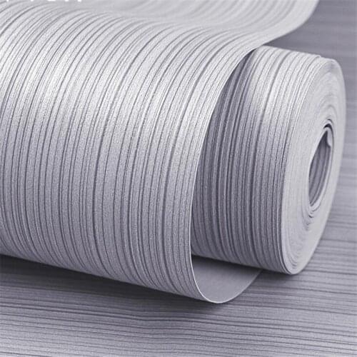 Nordic style pure pigment color fashion striped wallpaper high-end papel de parede living room gray background wall paper обои