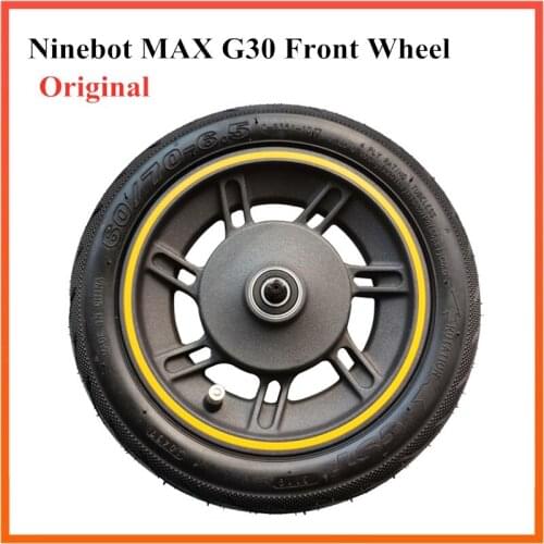 Original Front Wheel with tyre for NINEBOT MAX G30 electric scooter skateboard front wheel spare parts