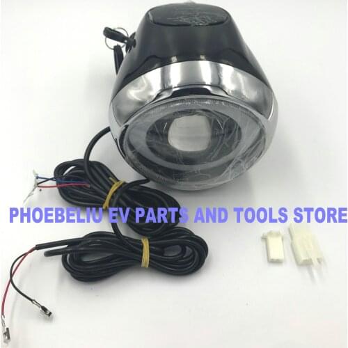 Frontlight With Battery Level Indicator&Bluetooth 48v60v For Electric Scooter Electric Tricycle Bicycle MTB Mobility ATV UTV