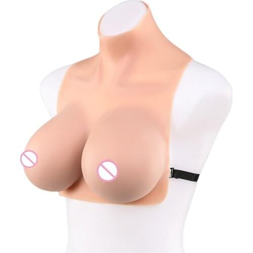 VISIQI Pleasantly cool Sexy Fake Boobs Realistic Silicone Breast Forms For Crossdresser Shemale Transgender Lady/boy