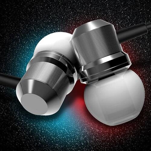 Qijiagu Metal Waterproof Magic Magnet Attraction Wired Earphone Volume Control Bass Headset Earbuds for PC for smart Phone