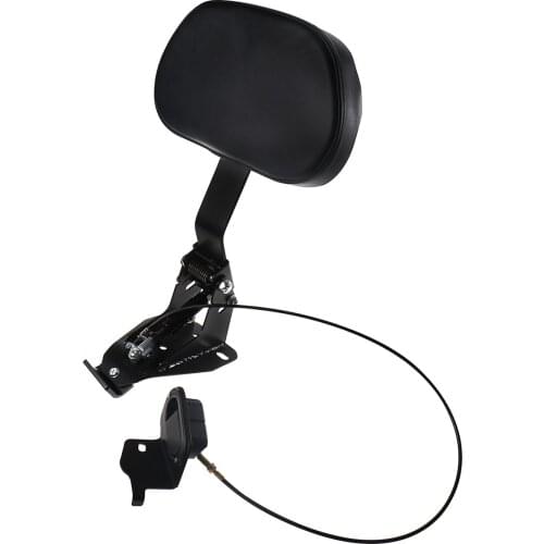 Motorcycle Adjustable Driver Rider seat Backrest Kit Custom Made For Harley Touring 2009-2019 Road King Electra Glide CVO Street