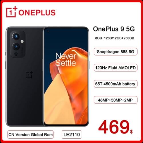 Global Rom OnePlus 9 5G Snapdragon 888 12GB 256GB Smartphone 6.5‘’ 120Hz Fluid AMOLED Hasselblad Camera OnePlus Official Store