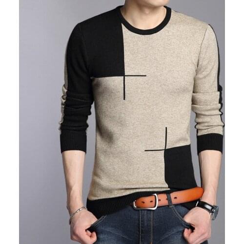New Autumn Winter Sweater Men Fashion Breathable Slim Fit Casual Pullover Men O Neck Knitted Sweater Men Brand Clothing 2021