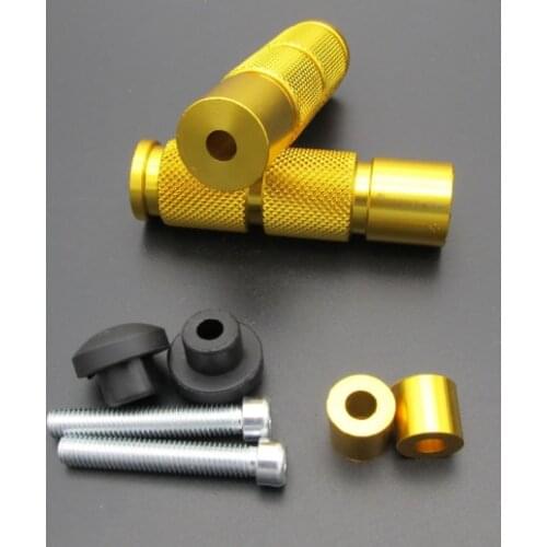 2pcs 5 colors Universal CNC Aluminum Motorcycle Bike ATV Footrests Foot Pegs Pedals Motorcycle Modification Parts