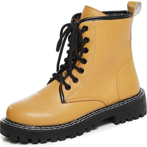 Combat Boots For Women Glitter Leather Boots 2021 New White Ankle Boots Women Shoes Platform Lace Up Punk Boots998