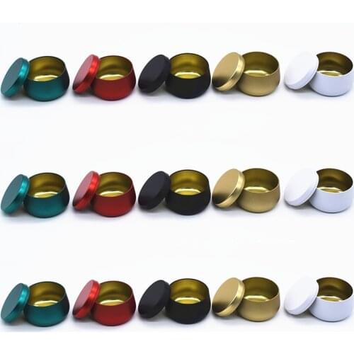 1PC Tea Tin Can Candy Candle Storage Box Beads Jewelry Canister Home Decoration