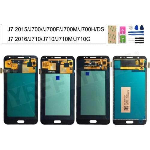 For Samsung J7 2016 J710 J710F J710M J710G LCD For Samsung Galaxy J7 2015 J700 J700F J700M lcd Display Touch Screen Digitizer