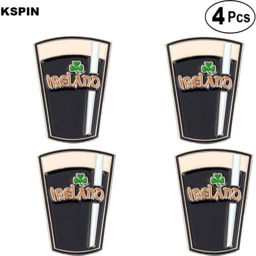 Ireland Badge Lapel Pin Badge Brooch Icons 4pcs