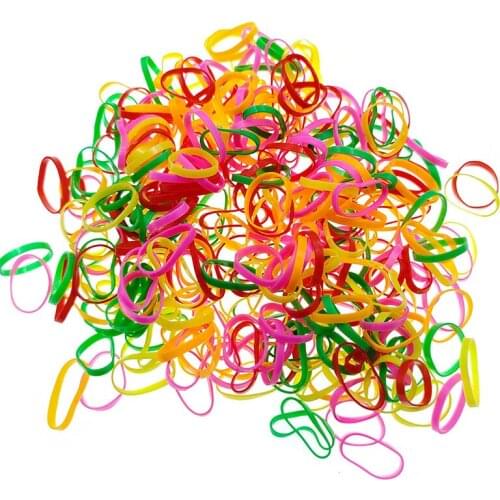 1000pcs Girls Hair Accessories nylon ties Elastic Hair Bands Children Ponytail Holder Rubber Bands Kids Headband gum for hair