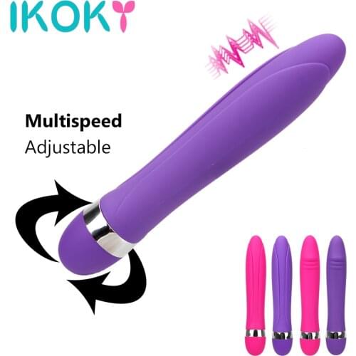 IKOKY Dildo Vibrator AV Stick Clitoris Stimulator G-spot Massage Speed Adjustable Magic Wand Erotic Sex Toys for Women