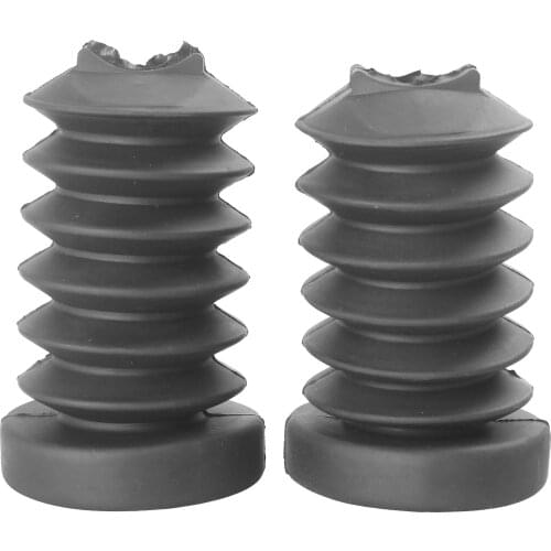 2Pcs Black Motorcycle Rear Fork Shock Dust Covers Gaiters Boots Rubber For Harley Touring FLHR FLHC FLHT FLTRU FLTRX 1997-2013