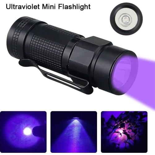395nm L2 UV Flashlight Inspect Hunting Pet Stains Scorpions Torch 3-Modes Waterproof Bulb LED Rechargeable Zoomable Lamp Light