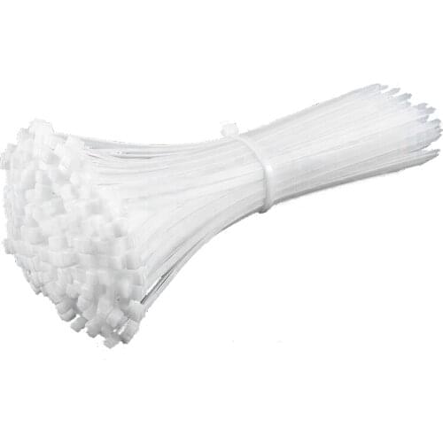 50 Pcs Nylon Cable Self-locking Plastic Wire Zip Ties Set Self-adhesive Reusable Cord Tidy PC TV Organizer