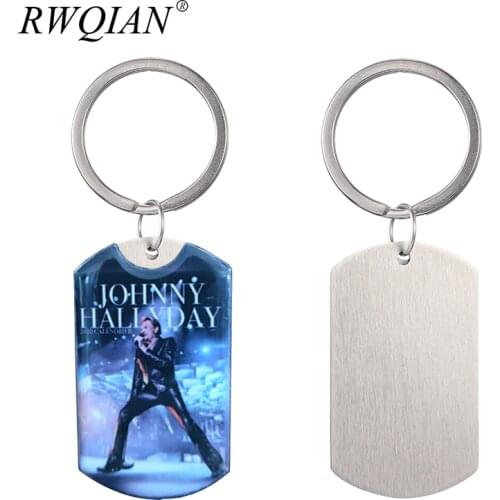 Custom Keychain Personalized Photo Engrave Keychains Customized Stainless Steel Keyring Charm Key Chain Accessories Couple Gifts