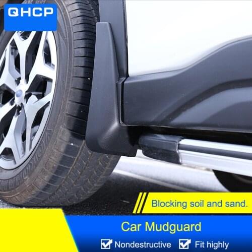 QHCP Car Accessories 4pcs Front Rear Wheel Mud Flaps Splash Guards Elastic Mudguard Mudflaps Fender Fit For Subaru Forester 2019