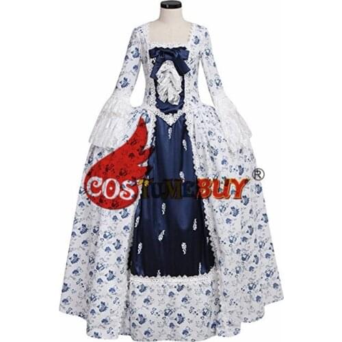 Costumebuy Victorian Marie Antoinette Rococo Gothic Ball Gown Antoinette Baroque Masquerade Princess Belle Dress Custom Made