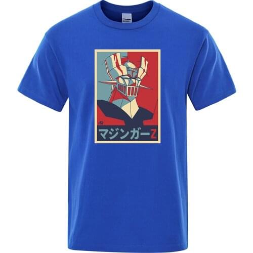 Japan Anime Mazinger Z Printed Men Tshirts Fashion Comfortable T-Shirt Funny Breathable Tee Shirt Vogue Creativityt Shirts Men