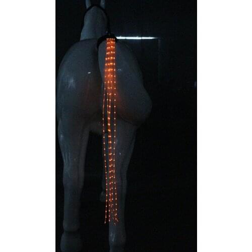 Horse Tail USB Light Chargeable LED Crupper Horse Harness Equestrian Performance