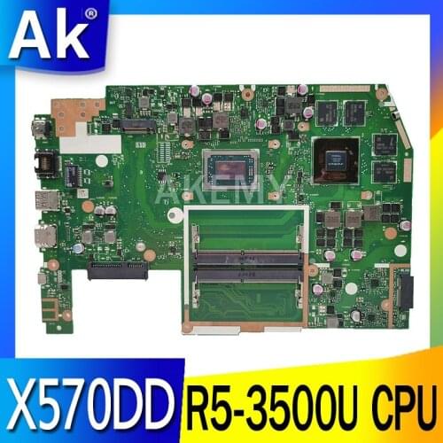 Motherboard For Asus TUF YX570D YX570DD X570D X570DD Laptop motherboard Mainboard R5-3500U CPU GTX1050 GPU