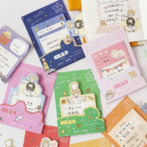 Cartoon little prince notebook diary memo pad paper sticky material escolar notepad kawaii stationery school supplies