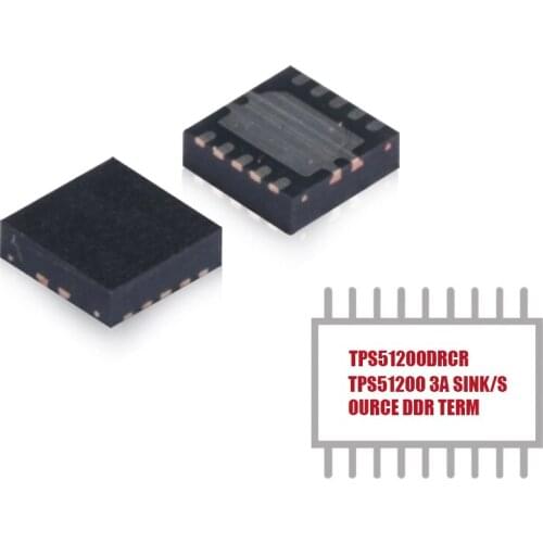 My Group Asia 1PCS TPS51200DRCR IC REG CONV DDR 1OUT 10VSON Series Converter 1 Output 10-VSON (3x3) DDR Voltage Regulator IC
