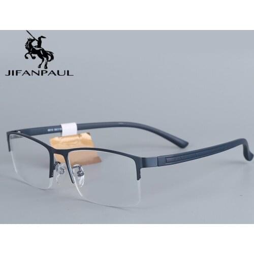 JIFANPAUL Classic fashion frame male computer optical prescription titanium men glasses reading transparent glasses for men