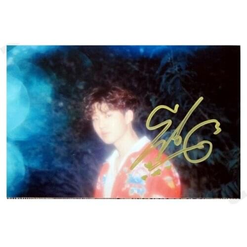 Signed EXO SUHO autographed original photo 6 inches free shipping 08201701