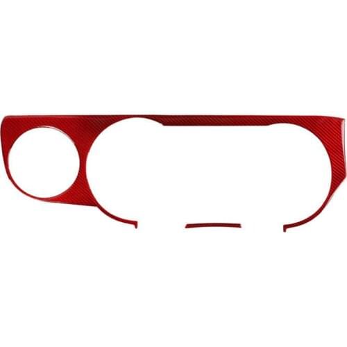 Fit for Ford Mustang09-13carbon fiber interior left air outlet instrument panel 2pieces of Interior modification car accessories